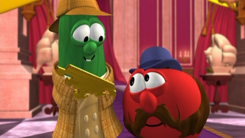 دانلود فیلم VeggieTales: Sheerluck Holmes and the Golden Ruler 2006 داستان سبزیجات: شیرلاک هولمز و خط‌کش طلایی